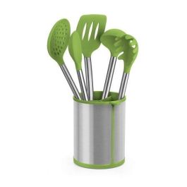 Cuchara para Servir Pasta BRA A197009 Verde Acero Inoxidable