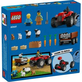Lego City Juego de Construcción Tractor Rojo con Remolque y Oveja, para 4+ años