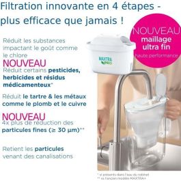 FILTRO BRITA CARAFE Marella XL Blanche (3.5L) incluyó 1 cartucho Maxtra Pro All-1