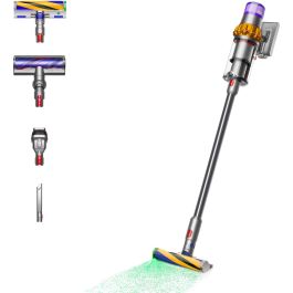 Dyson V15 Detect Absolute Aspiradora Escoba Ciclónica Potente 240 AW con Pantalla y Cepillo LED