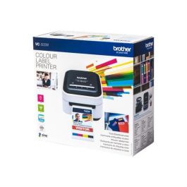 Impresora de Etiquetas Color Brother VC-500W/ Zero Ink/ Ancho etiqueta 50mm/ USB-WiFi/ Blanca y Negra