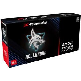 PowerColor RX 9070 Hellhound OC 16GB GDDR6 3 Ventiladores Enfriamiento Activo PCI Express 5.0