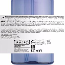 L'Oreal Champú Blondifier Gloss 500ml para Cabello Rubio con Efecto Frío y Brillo, Nuevo Formato