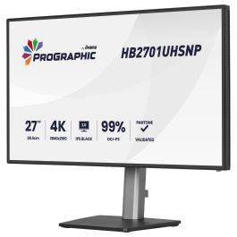 iiyama Monitor HB2701UHSNP-B1 27" 4K UHD IPS Black 4 ms HDR para Diseño Gráfico y Uso Profesional con USB-C (96W) y KVM