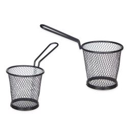 Soporte Aperitivo Negro Redondo Asa Kinvara 15X11CM (12 Unidades) Precio: 19.49999942. SKU: B1GSF3F4E2
