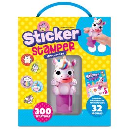 PLAYTIME Kit Sticker Stamper Unicornios con Libro de 32 Páginas y 300 Pegatinas para Fomentar la Creatividad y Habilidades Motoras Precio: 11.49999972. SKU: B1K97F8GLP