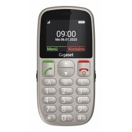 Gigaset GL395 Teléfono Móvil para Personas Mayores Dual SIM, Resistente al Polvo y Salpicaduras, con Botones Grandes, Silver