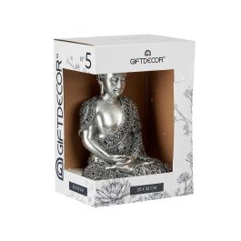 Buda Sentado Resina Grande Plata Giftdecor 17X32CM (4 Unidades) Buda Sentado Resina Grande Plata Giftdecor 17X32CM (4 Unidades)
