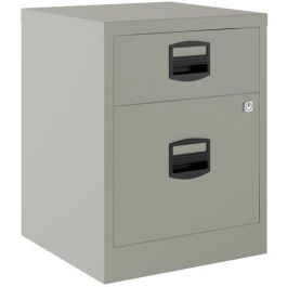 Bisley Cajoneras Metalicas 1 Cajón Personal + 1 Cajón Archivo A4 Móvil Fondo 40 cm Gris Montado Precio: 165.5000006. SKU: B1HFYSJ339