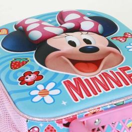 Karactermania Mochila 3D Minnie Mouse Happiness 26x13x34 cm con Ruedas, Azul, 3+ Años