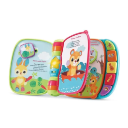VTECH BABY Libro Super Encantado de Gatitos Bebé Azul - Libro Parlante y Musical para 6-36 Meses con Canciones y Sonidos