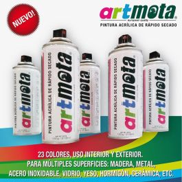 Spray blanco mate ral9003 216 ml la05 mota