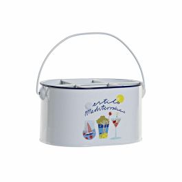 Cubo DKD Home Decor Blanco 17 x 13 x 24.5 cm Cubo DKD Home Decor Blanco 17 x 13 x 24.5 cm