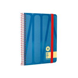 Agenda Espiral Antartik Bold A6 2025 Semana Vista Color Azul Papel 80 gr