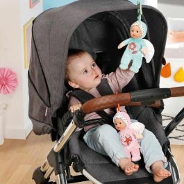 Baby Born 2 Muñecos de Trapo Ángel 18cm, muy suaves, con sonajero integrado y sistema acoplable, para bebés desde 0 meses