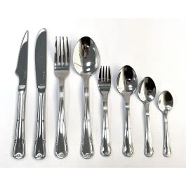 Inde Set de 2 Cuchillos de Mesa "Sofia" de Acero Inoxidable, 22 cm, Ideales para Uso Diario, Diseño Elegante y Duradero (12 Cajas)