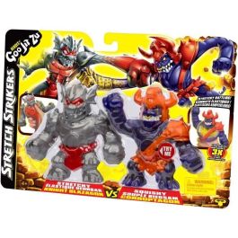 HERoeS OF GOO JIT ZU HER0630996427903 Strikers Blaz vs Corr Figura Duo 11cm con Armadura de Guerrero para Lucha Épica
