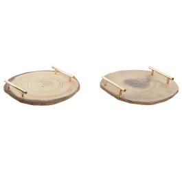 Centro de Mesa Home ESPRIT Marrón Dorado 30 x 30 x 4 cm (2 Unidades) Precio: 13.6900005. SKU: B126B72X7H