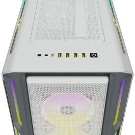 Corsair 5000T RGB Midi Tower PC ATX/EATX/micro ATX Blanco con Ventana Lateral e Iluminación Multi iCUE