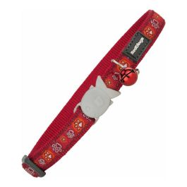Red Dingo Collar Ajustable para Gato con Cierre Seguridad Rápido y Cascabel, Paw Impress, Nylon, Rojo, 20-32 cm Precio: 5.59000035. SKU: S6102933
