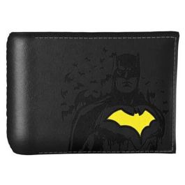 CYP BRANDS Cartera Batman DC Comics de Piel Vegana con Múltiples Compartimentos para Tarjetas y Billetes, Tamaño 13x2x9,5cm