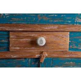 Rei E815 Blister 4 Pomos Redondos para Mueble, Porcelana Ilustrada, Ø40mm