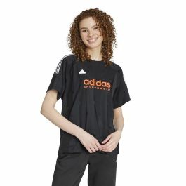 Camiseta de Manga Corta Mujer Adidas Tiro Cut Negro
