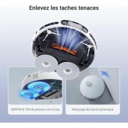 Ezviz Robot aspirador con mopa EZV1726330905836, Cepillo lateral elevado, 7200 Pa, Limpieza con agua caliente a 60 °C