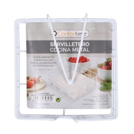 Confortime Servilletero Cocina Blanco 18x18x6.5 cm (12 Unidades)