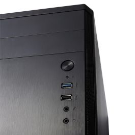 Fractal Design Core 1100 Caja PC Mini Torre Negra compatible Micro ATX/Mini ITX, ventilador 120mm, USB 2.0/3.0, GPU 350mm
