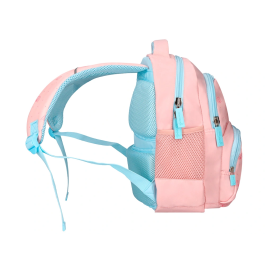 Liderpapel Mochila Escolar Multibolsillo Infantil Rosa Rainbows 350x110x270 mm