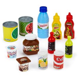 Ecoiffier 2608 Caja de comida con 75 accesorios para juego de rol de comedor, alimentos de juguete surtidos (18 meses+)