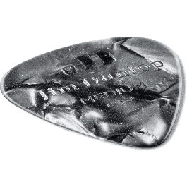 Dunlop Pack 12 Púas Genuine Celluloid Negro - Medium