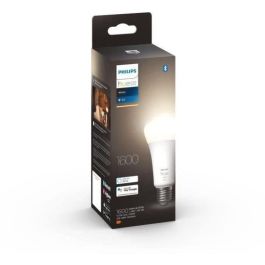 Philips Hue White, LED conectado LED E27 100W, 1600 Lumen, Bluetooth Compatible, funciona con Alexa, Google, HomeKit Philips Hue White, LED conectado LED E27 100W, 1600 Lumen, Bluetooth Compatible, funciona con Alexa, Google, HomeKit