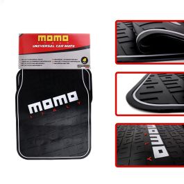 Set de Alfombrillas para Coche MOMO CM009BG Negro/Rojo PVC