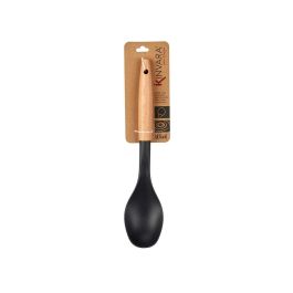 Cuchara de Cocina Kinvara Mango Madera 33.5x33.5x3.5 cm - Natural/Negro (12 Unidades) Cuchara de Cocina Kinvara Mango Madera 33.5x33.5x3.5 cm - Natural/Negro (12 Unidades)