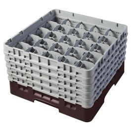 CAMBRO - 25S958-167 - Cesta de lavado 25 comp. 5 alturas - 8,7 cm Ø máx. - alt. máx. 25,8 cm - 50 x 50 x 30,8 cm - Castaño Precio: 103.95000011. SKU: B14TR6YF83