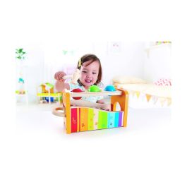 Banco de musica con xilofono de madera, dos modelos de juego (xilofono o golpeando las bolas) 24x15x13,5 cm Banco de musica con xilofono de madera, dos modelos de juego (xilofono o golpeando las bolas) 24x15x13,5 cm