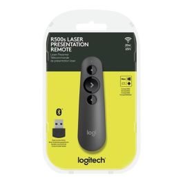Logitech R500 Mando Presentaciones Láser Inalámbrico Plug & Play para Diapositivas - Alcance 20m, Compatible Software