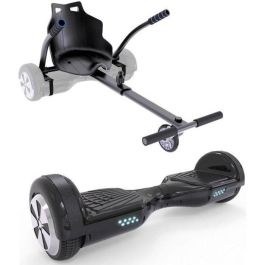 Pack URBANGLIDE Hoverboard + Kart Pilot - Negro - Ruedas 6.5 - 550W - 4Ah - Longitud ajustable