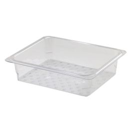 CAMBRO 23CLRCW-135 - Recipiente colador GN 1/2 - 26,5 x 32,5 x 7,6 cm (No incluye cubeta) - Transparente - Venta 1 unidad. Precio: 17.69000035. SKU: B1D77P4MSA