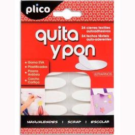Plico Quita Y Pon Piezas De Velcro Ovalado Autoadhesivo -Blister De 24U- Precio: 3.78999951. SKU: B14AZX3S9S