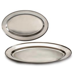 Bandeja Oval Acero Inox 35Cm Kinvara (24 Unidades) Precio: 55.50000049. SKU: B19BLDE9Q8