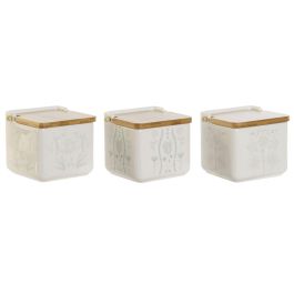 DKD Home Decor Salero Scandi de Dolomita y Bambú 750ml 14x12.5x12 cm (Juego de 3 Unidades Colores Surtidos: Verde, Azul, Lila, Blanco) Precio: 22.49999961. SKU: B17MS373VS