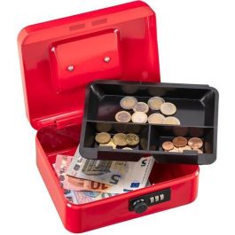 Caja de monedas - BURG WACHTER - Money Code 5020 Rojo - Apertura con código, acero rojo