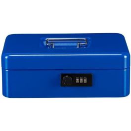 Caja para monedas - BURG WACHTER - Money Code 5025 Azul - Apertura con código, acero azul