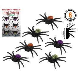 Decoracion Halloween Arañas 7.5*5.5*1.3 cm 6 Piezas Precio: 1.49999949. SKU: B1JWZ7M5V3