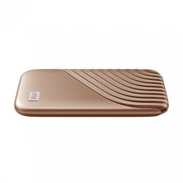 SANDISK MY PASSPORT TM SSD 500GB, GOLD, 1050MB/S READ, 1000MB/S WRITE, PC & MAC COMPATIABLE SANDISK MY PASSPORT TM SSD 500GB, GOLD, 1050MB/S READ, 1000MB/S WRITE, PC & MAC COMPATIABLE