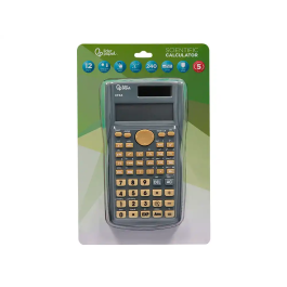 Liderpapel XF34 Calculadora Científica 12 Dígitos 240 Funciones Solar y Pila Tapa Gris