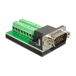 DeLOCK 65424 - Adaptador VGA Macho a Terminal Block 16 Pines, Negro, Verde, Plata Precio: 20.4006. SKU: B1BEWAMNV6